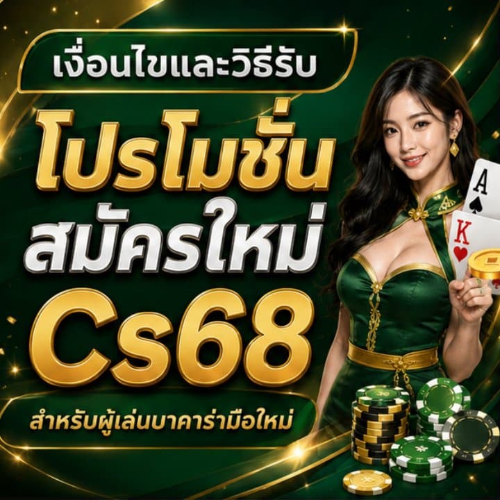 เงื่อนไขและวิธีรับโปรโมชั่นสมัครใหม่ Cs68